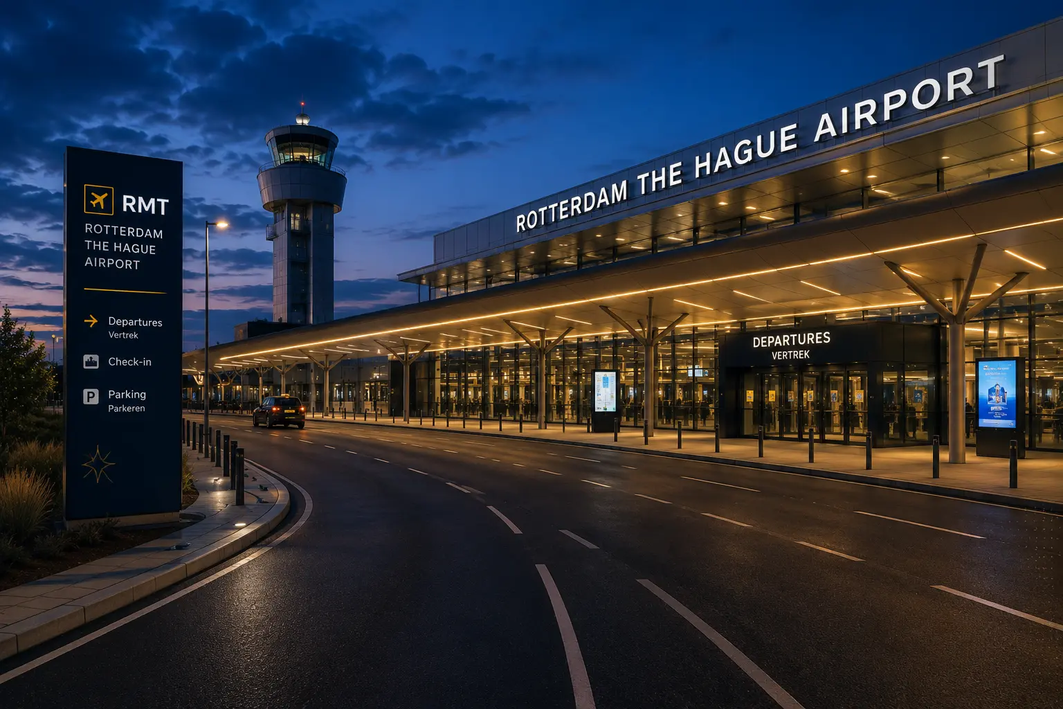 Taxi Almere Schiphol - vervoer naar Rotterdam The Hague Airport